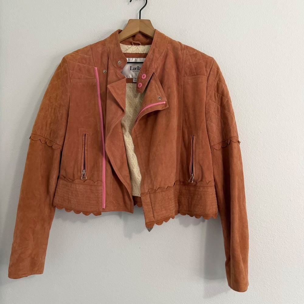 Luella for Target - Genuine Leather Suede Jacket Blush‎ Pink